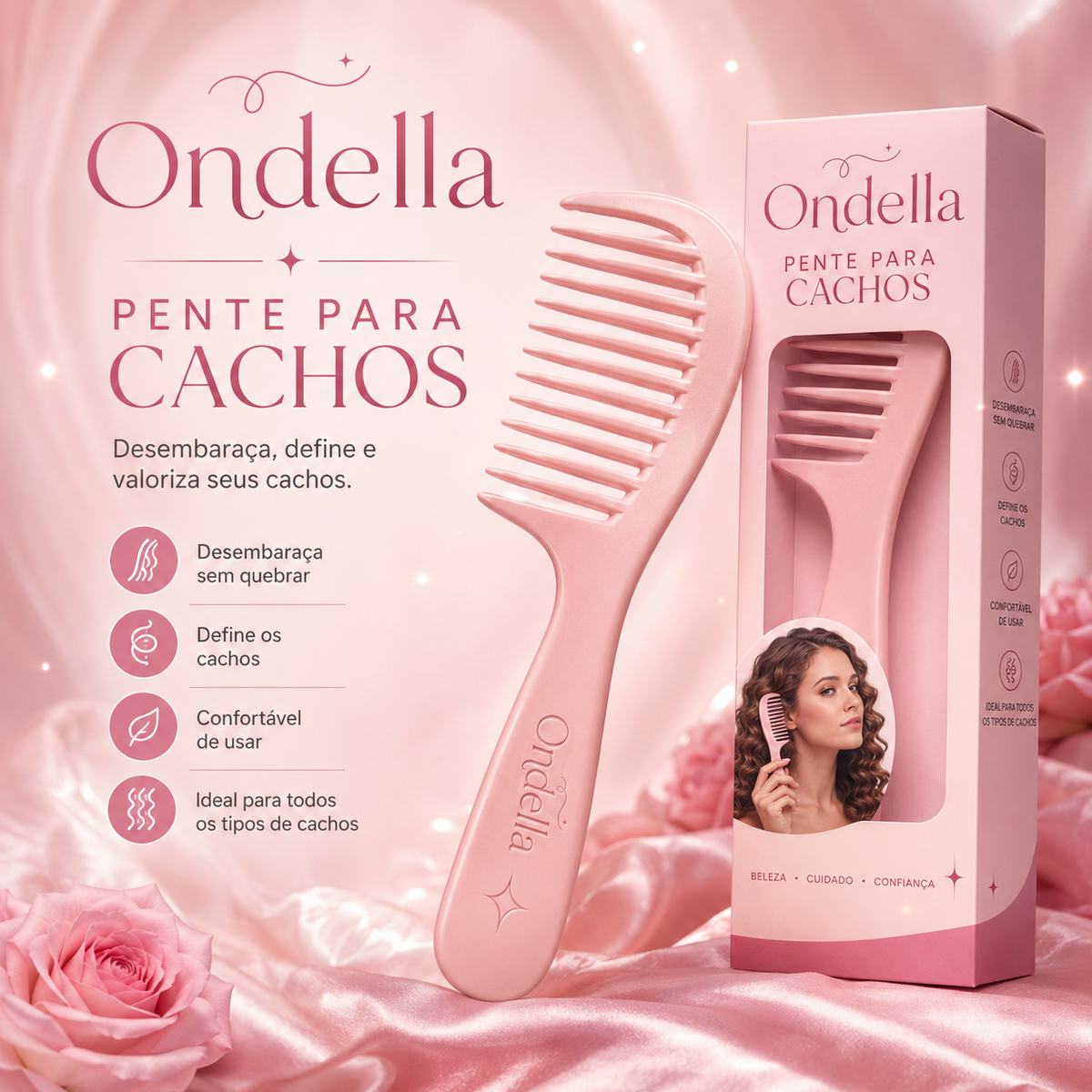 Pente Ondella Para Cachos