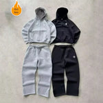 Gefütterter Y2K Oversize Kapuzenpullover
