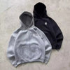 Gefütterter Y2K Oversize Kapuzenpullover
